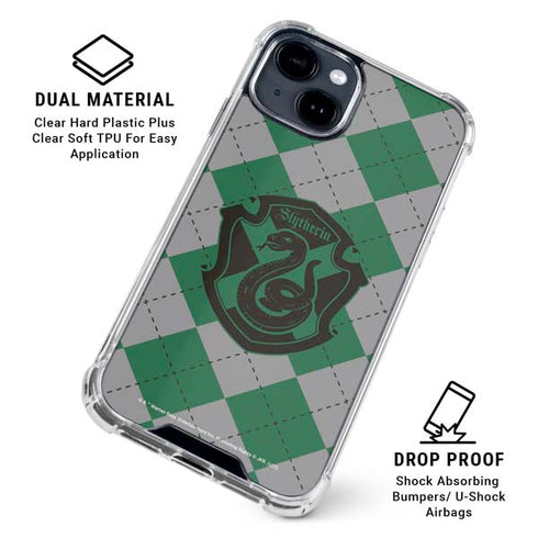 Wizarding World Harry Potter Slytherin Crest iPhone 15 Clear Case